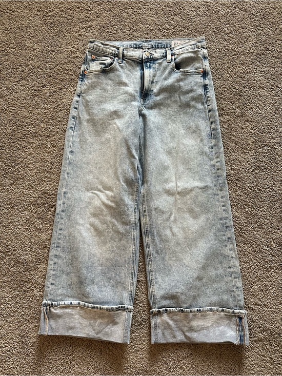 GAP Denim - Gap High Rise Stride Cuffed Wide-Leg Jeans